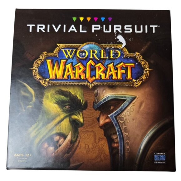 World Of Warcraft Trivial Pursuit Board Game Complete 2013 open box - Picture 1 of 3